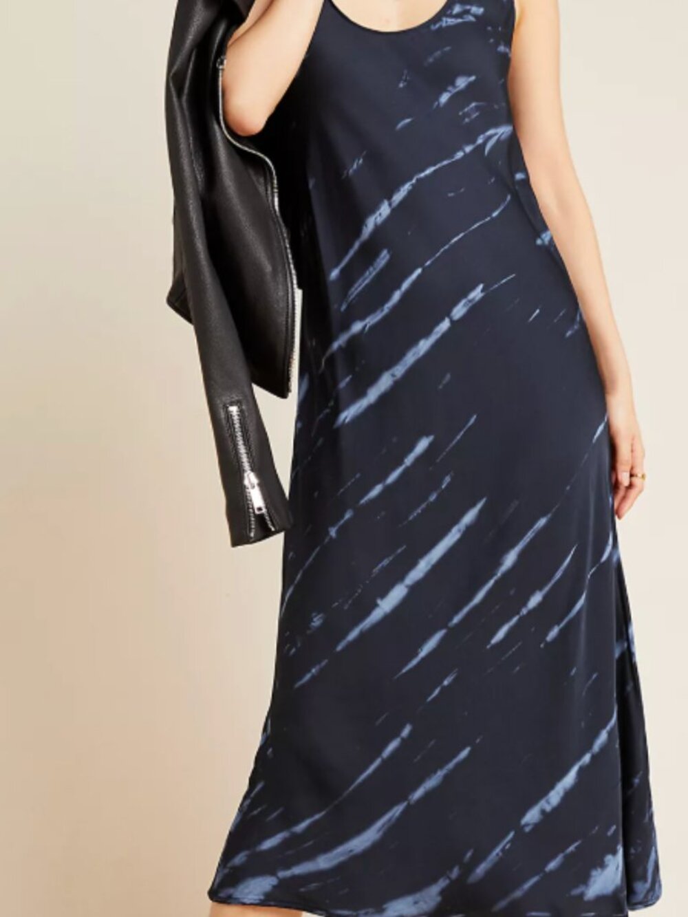 Billy Tie-Dyed Satin Midi Dress from Velvet, Graham&Spencer, Anthropologie